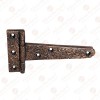 4 Inch Makheloth Antique Cast Iron Heavy Duty Strap T-Hinge with Texture